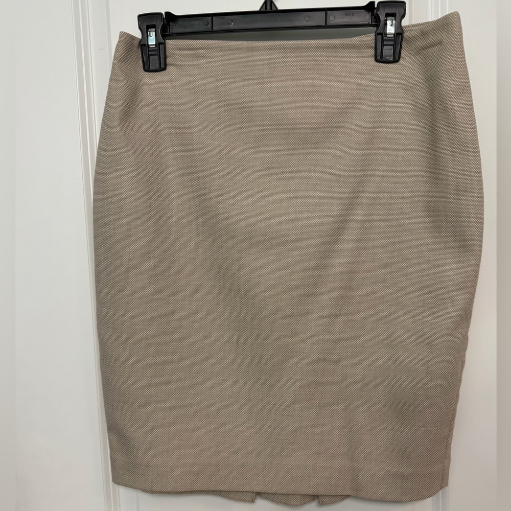 Ann Taylor Beige Pencil Skirt
